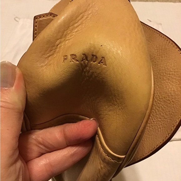 PRADA VINTAGE LEATHER HANDBAG GUC DUST BAG INCL NICE CONDITION USED - Picture 13 of 15